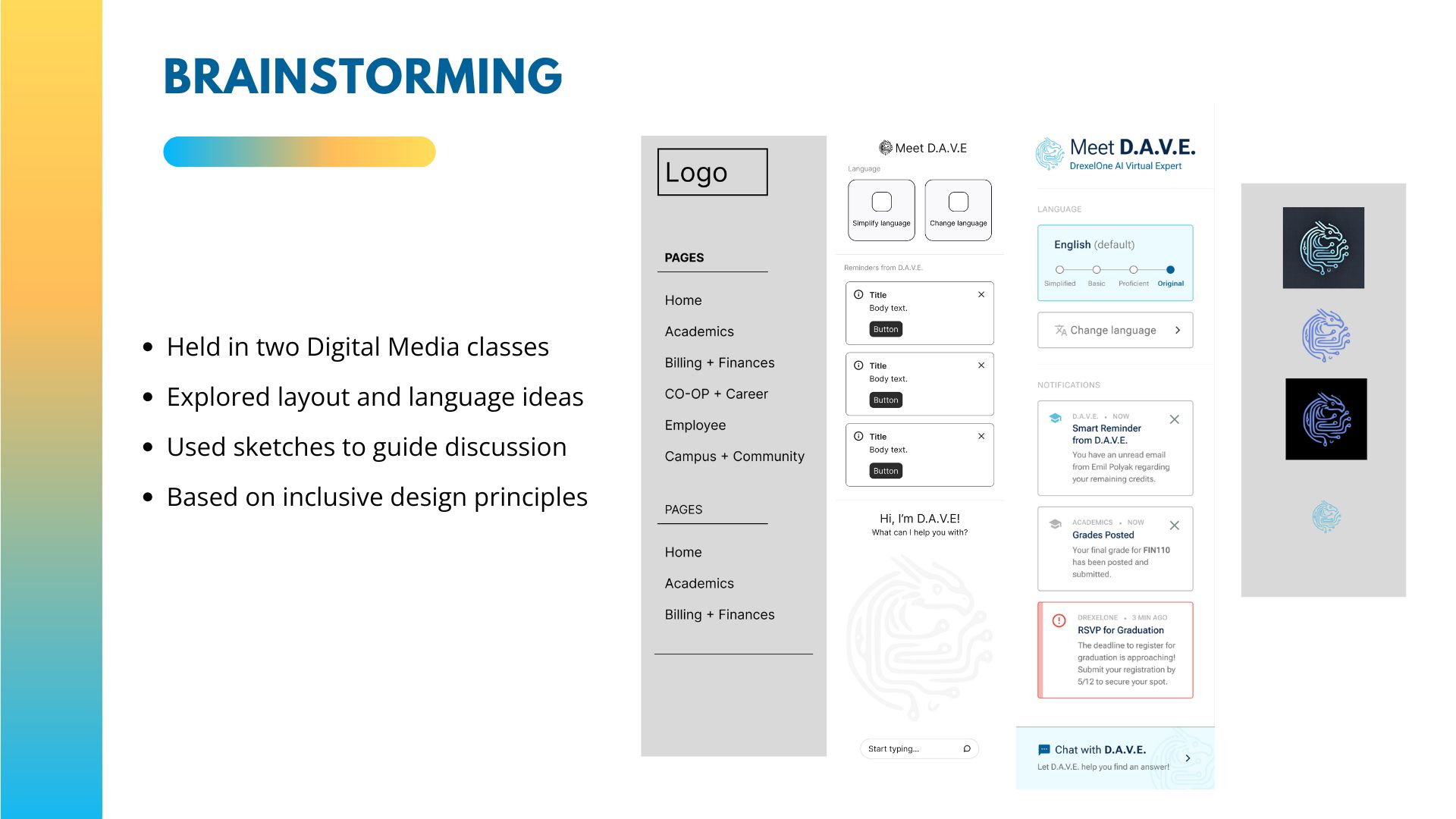 D.A.V.E. concept exploration