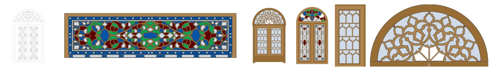 My redrawings of orosi patterns from the museum collection.