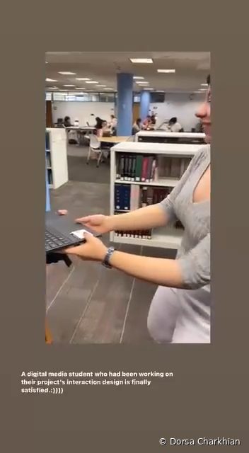 User test of head-movement navigation.